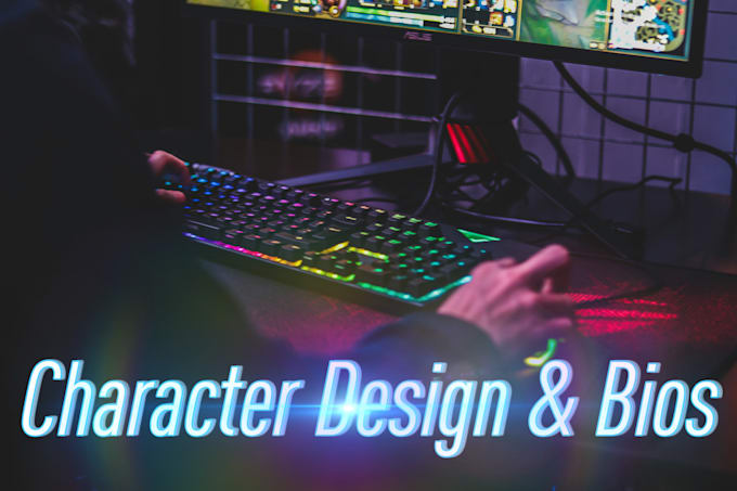 do character design and write character bios or backstories