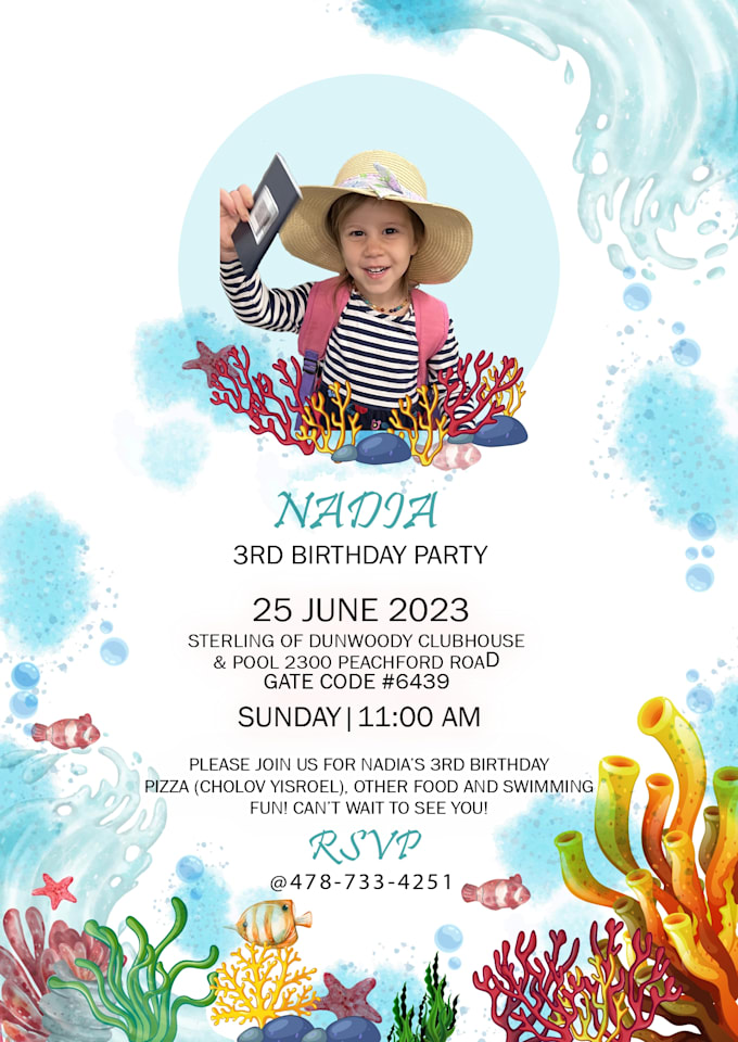 design wedding, engagement and birthday invites