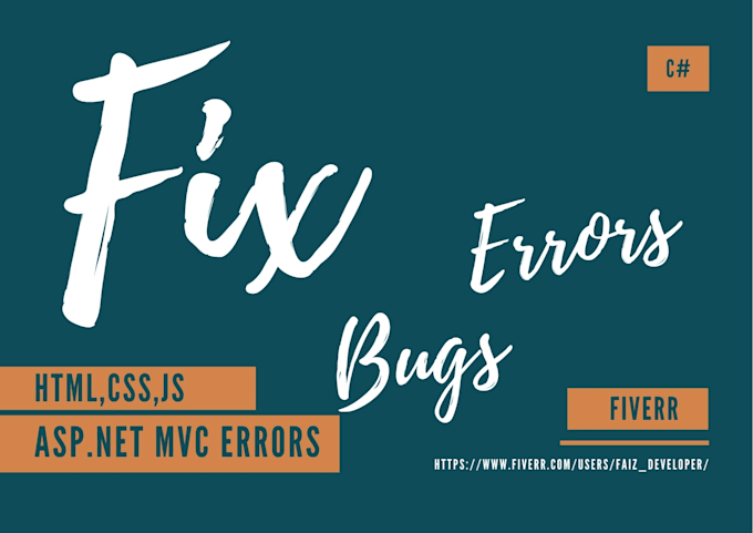 fix asp net mvc bugs, html, css, js errors efficiently