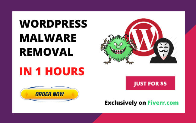 do wordpress malware removal within 1 hours