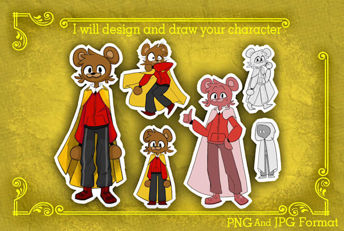 design and draw your character
