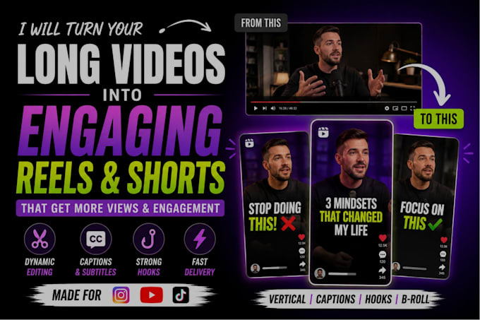 turn your videos into engaging instagram reels and shorts