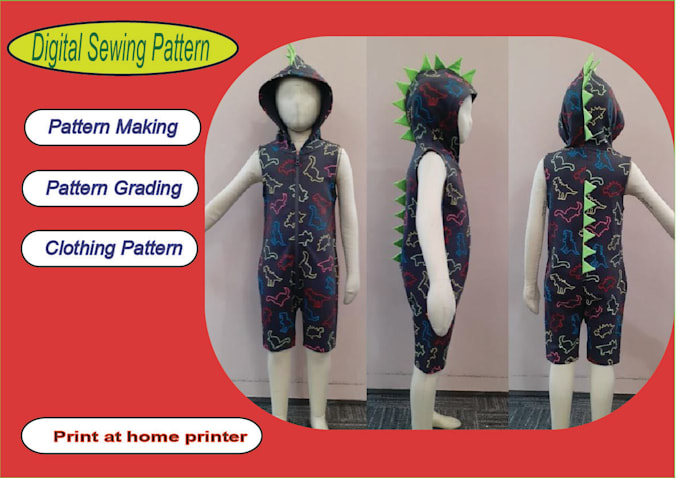 make sewing pattern for boys girls baby kids