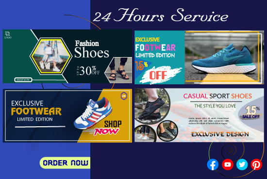 do design professional web banner, banner ads