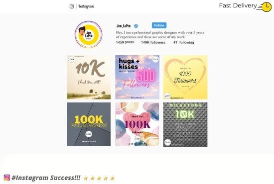 design 300 professional instagram milestone posts