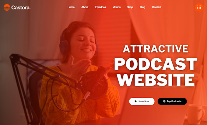 create your attractive podcast website