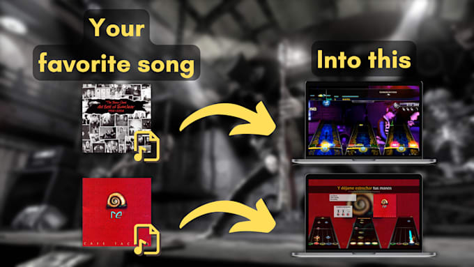 make a custom song chart for clone hero or rock band 3