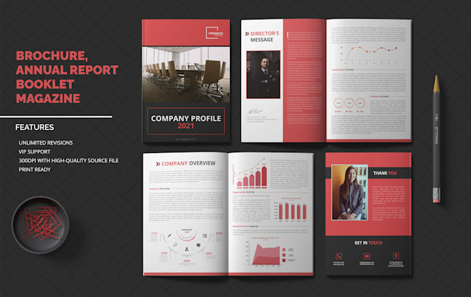 do business brochure, annual report, catalog, booklet design