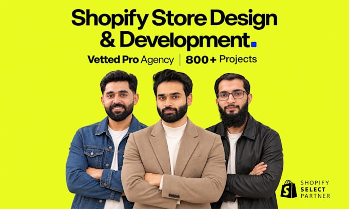 build shopify website design, shopify store design, shopify website development
