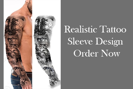 Draw custom tattoo design , full sleeve tattoo design artist by The_pro ...