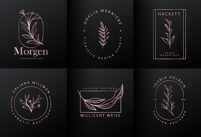 make botanical boho logo