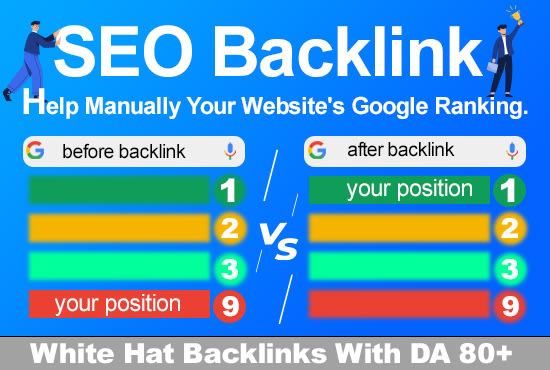 do white hat manually SEO backlink for google top ranking