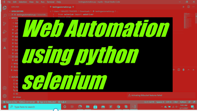 Faire de l'automatisation web en utilisant python selenium