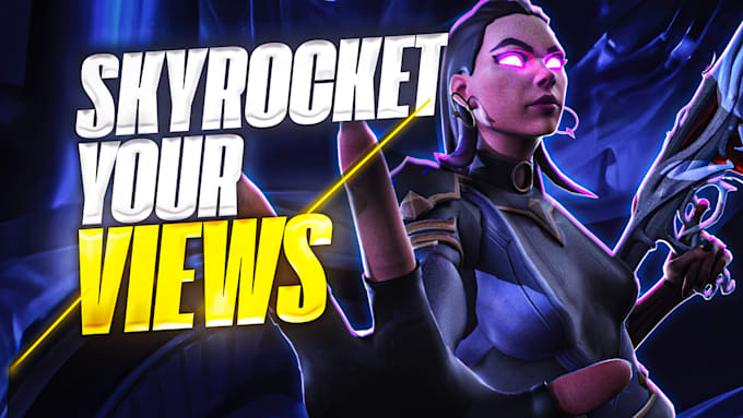 design professional youtube thumbnail for gaming videos