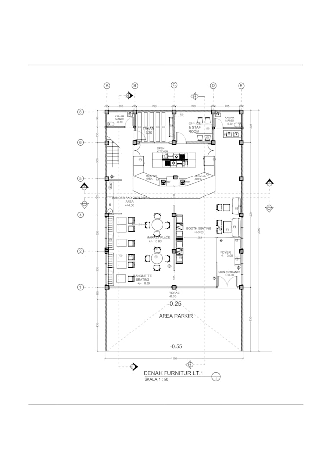 Redraw 2d floor plan and architectural drawing in autocad by ...