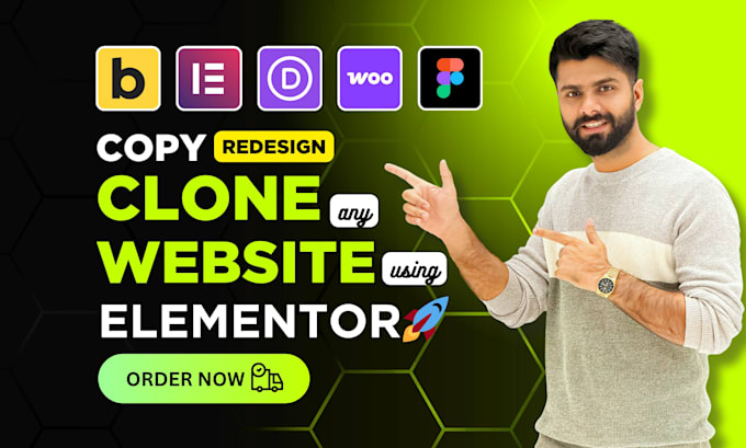 design, redesign, or clone wordpress website using elementor