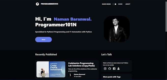 Create static website with html and css by Namanbaranwal | Fiverr