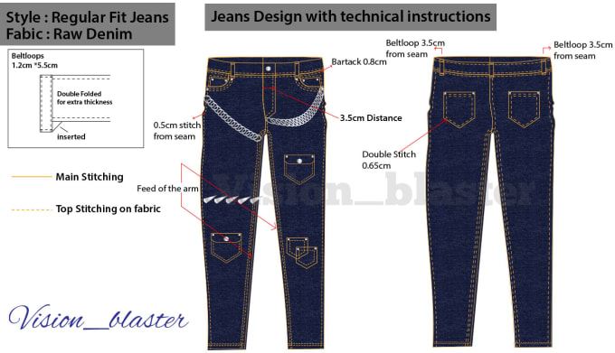 do fashion design and clothing tech pack
