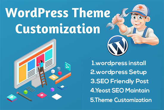 manage your wordpress website and customize it to make it attractive