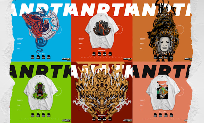 create ethnic and balinesse art for clothing brand
