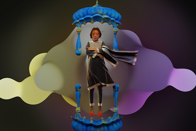 model 3d character in zbrush and blender
