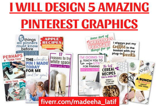 design 5 amazing pinterest graphics