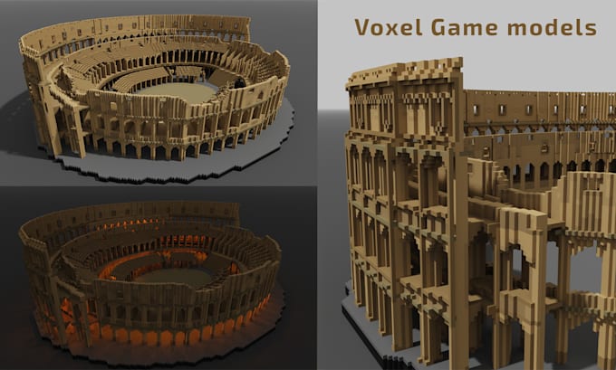 create a voxel art 3d pixel art models for your nft or game