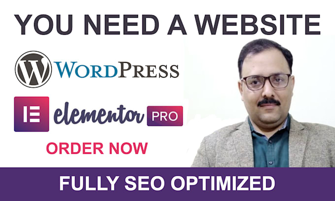 create or customize wordpress website with elementor