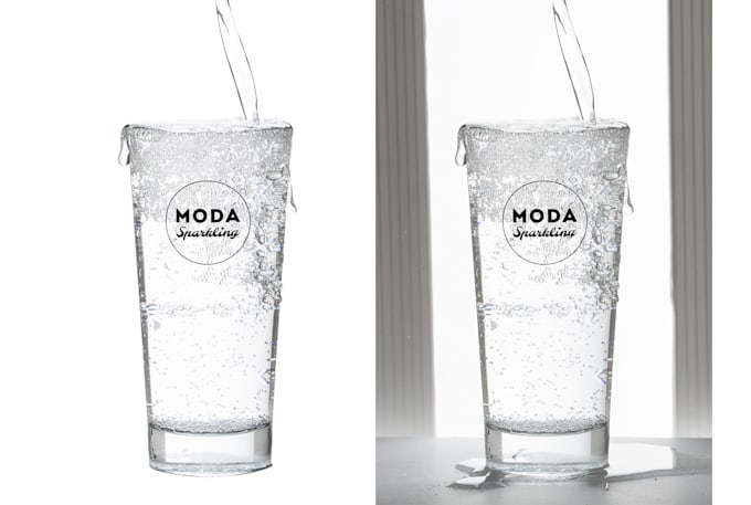 remove the background and retouch
