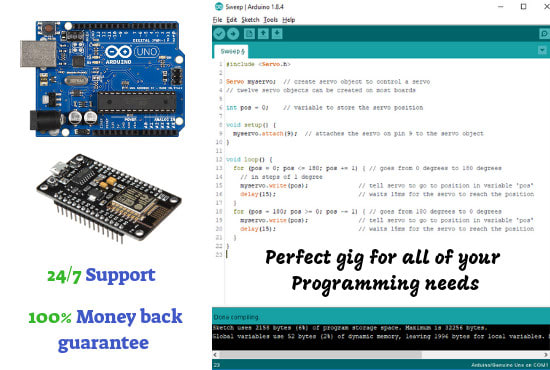 Do professional arduino programming by Haiderkhaleel1 | Fiverr
