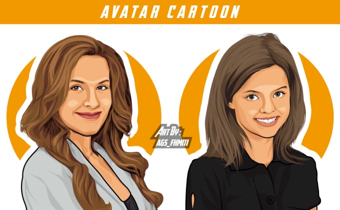 Draw a portrait cartoon avatar based on your photo or images by Agsfhmi11 |  Fiverr