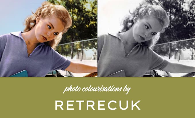 retouch and colorize your old black and white photos