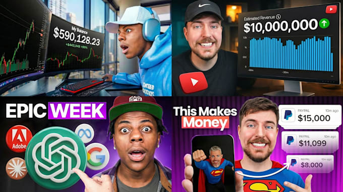 make you a trending youtube thumbnail in one day