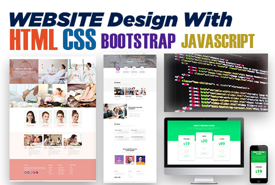 Design website with html, css, js bootstrap, mysql and php by ...