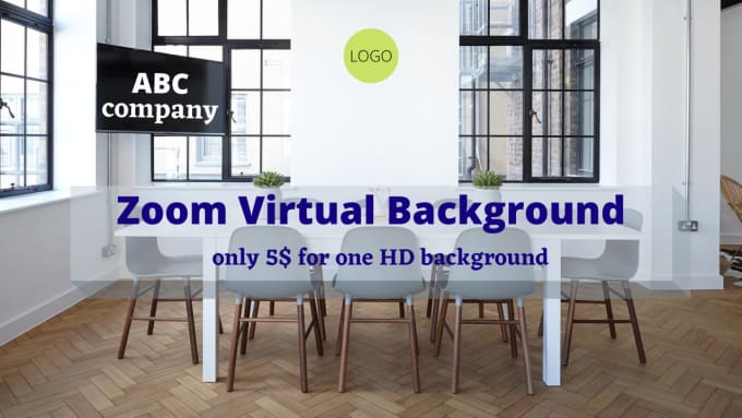 Design hd custom zoom virtual background by Bilubineej | Fiverr