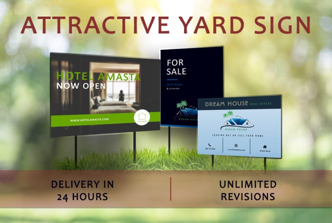 design attractive yard sign