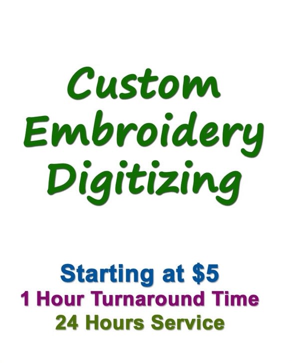 do excellent embroidery digitizing into dst pes within 1 hr