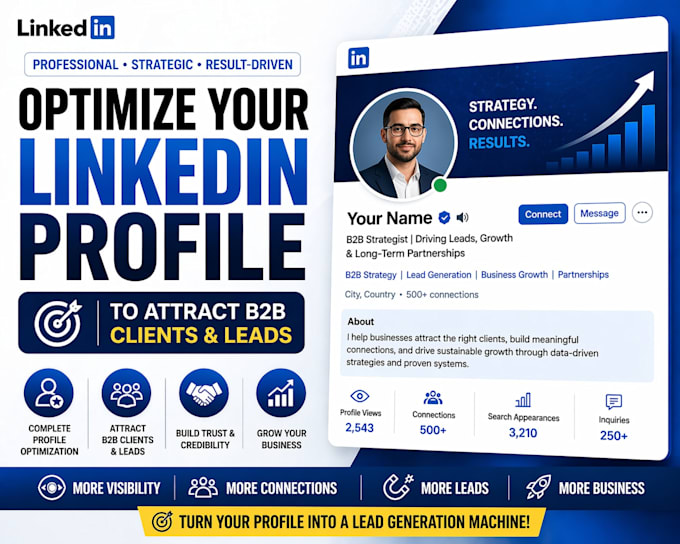 optimize your linkedin profile to attract b2b clients and leads