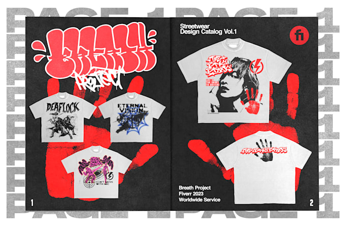make streetwear design for your tshirt and clothing brand
