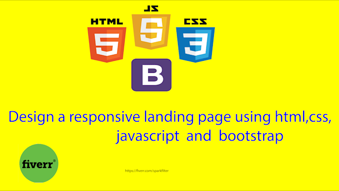 Design a responsive landing page for you by Sparkfilter | Fiverr