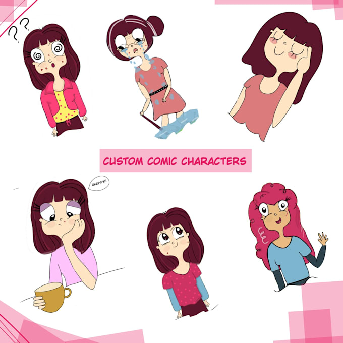 Design a comic character for you by Anney_art | Fiverr