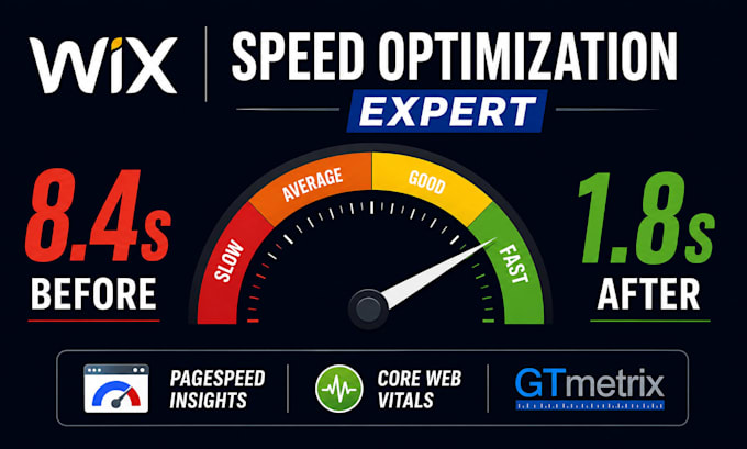 optimize your wix website speed and google pagespeed score within 24 hours