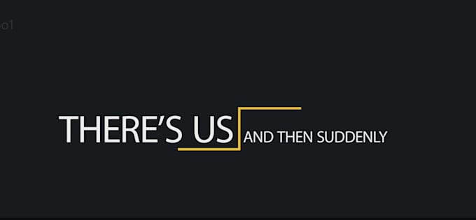 make a kinetic typography for you