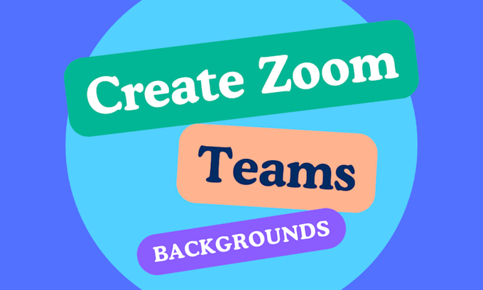 create zoom and teams background with logo