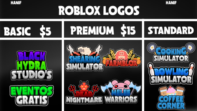 make a roblox game logo