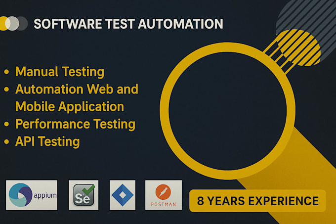 do full QA testing including API, web, and mobile automation