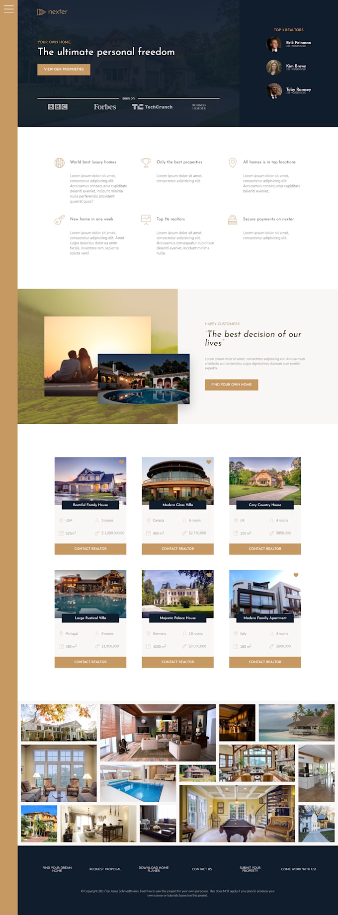 Build modern and responsive landing pages by Federicofech | Fiverr