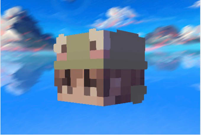 make you a minecraft 3d rendered head profile picture