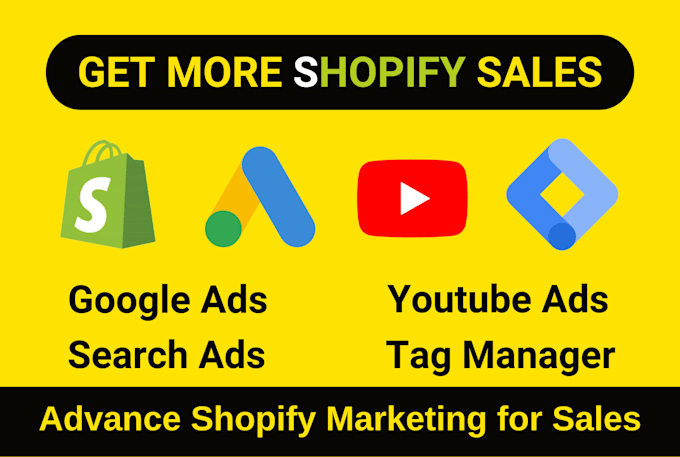 make sales as shopify google ads adwords PPC campaign and search ads specialist