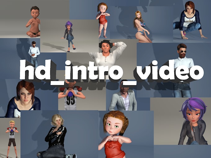 create 3d human or cartoon character for unity, unreal engine